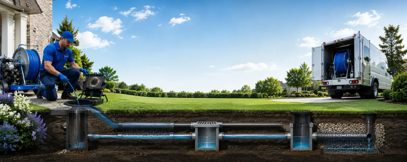 Outdoor drain cleaning information for Atherton, CA
